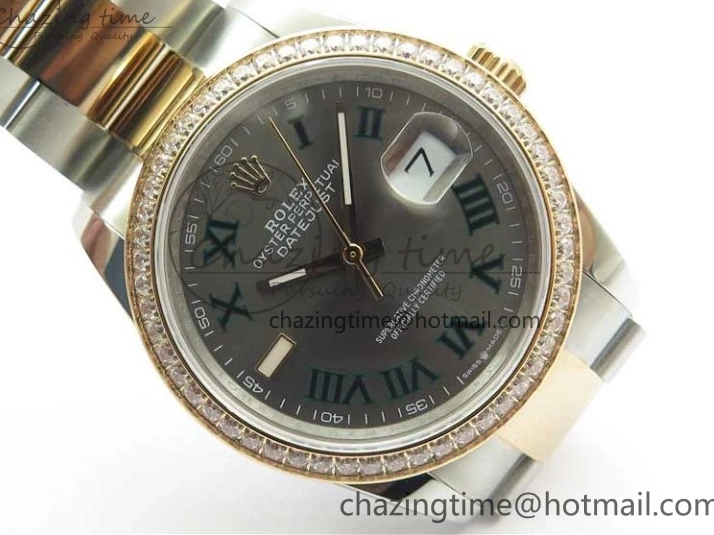 126281 Bracelet BP Gray DateJust Oyster 1:1 Best on Edition Maker RG SS 36 Roman Dial 0417